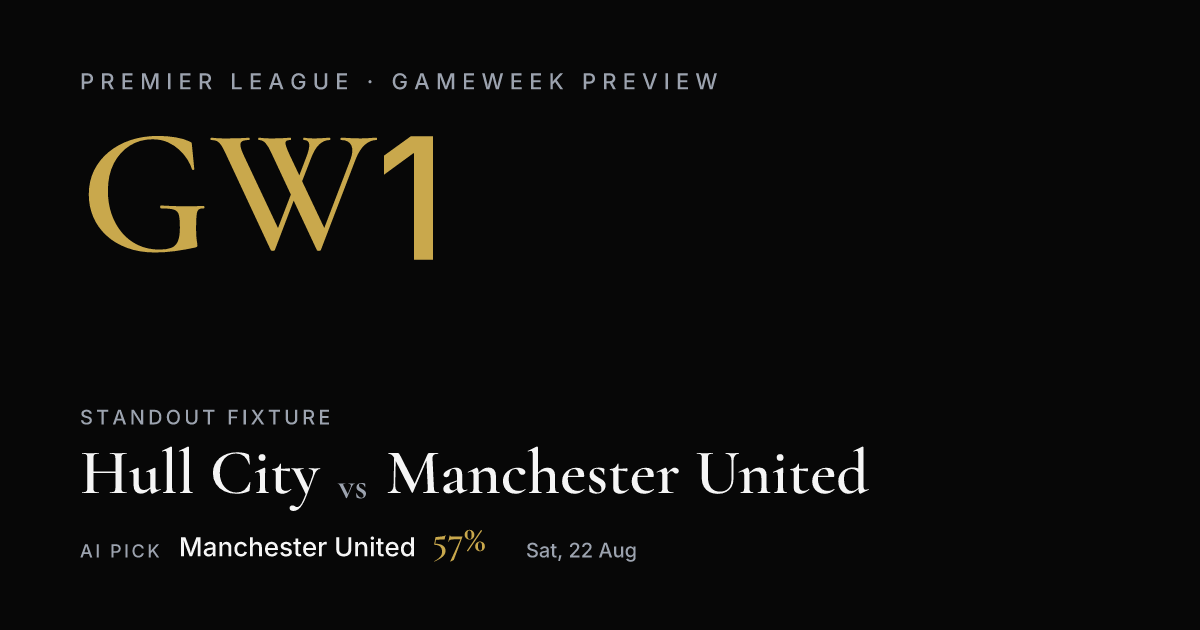 Gameweek 1 Preview — FootyPulse